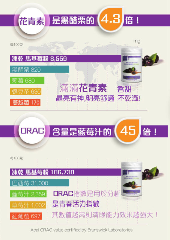 野生馬基莓粉 智利酒果 花青素 蔓越莓 567 800 亞積生物科技股份有限公司