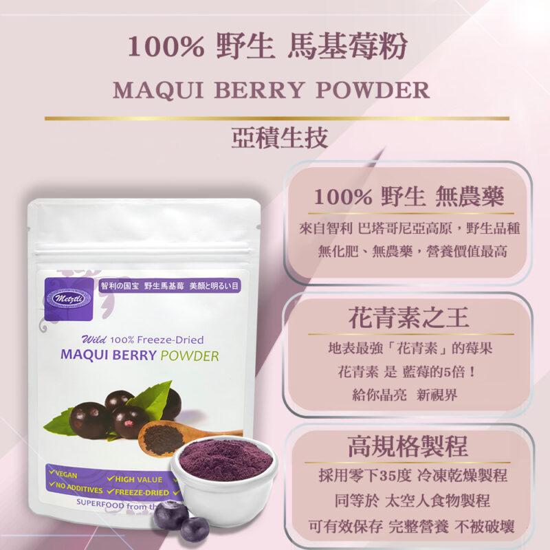 maqui berry 馬基莓粉挑選 智利酒果 亞積生技 護眼