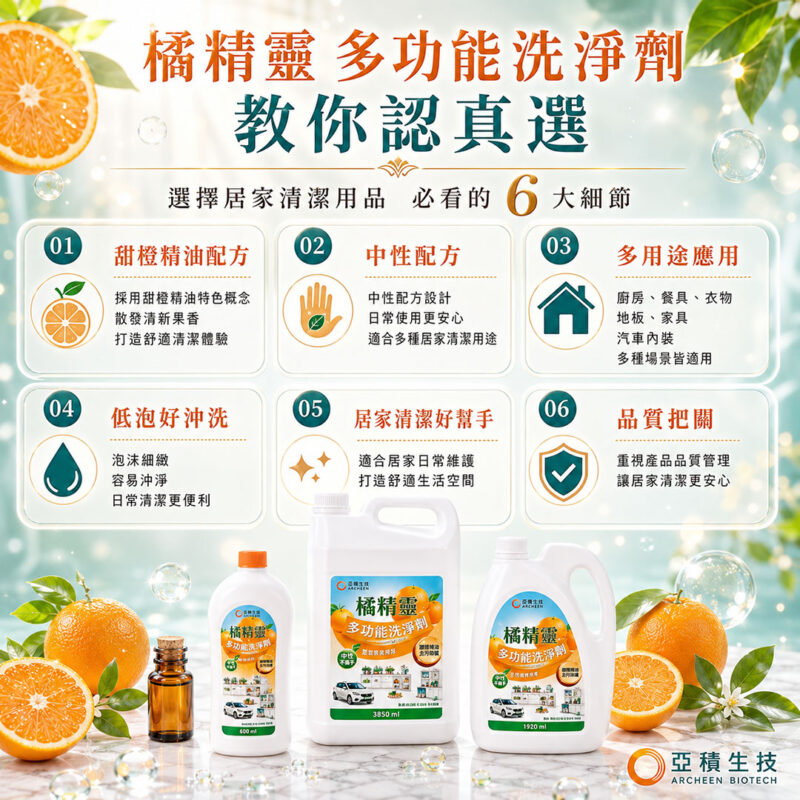 亞積生技 橘精靈 天然洗淨劑 不傷手 甜橙精油 天然無毒 無化學 超越橘子工坊